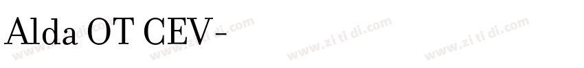 Alda OT CEV字体转换